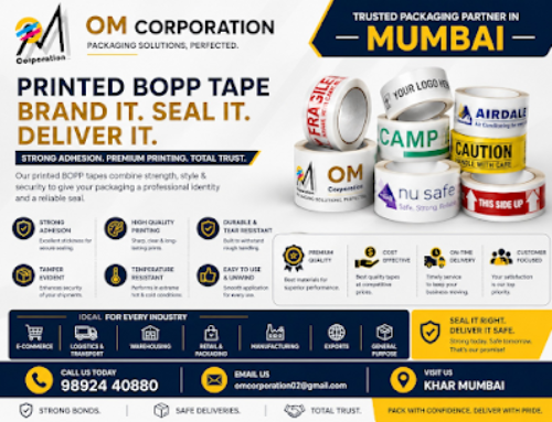 Printed BOPP Tape – Brand Your Packaging with OM Corporation in Khar Mumbai