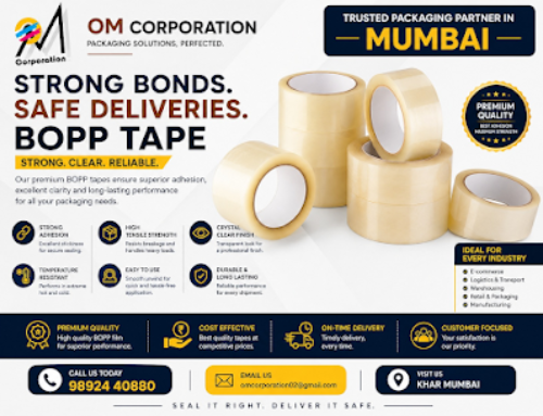 Strong Bonds. Safe Deliveries. BOPP Tape – The Foundation of Secure Packaging by OM Corporation in Khar Mumbai