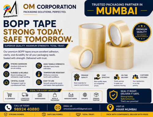 Strong Bonds. Safe Deliveries. BOPP Tape – The Foundation of Secure Packaging by OM Corporation in Khar Mumbai