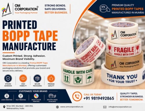 Printed BOPP Tape Manufacturer in Mumbai – High-Quality Custom Printed Packaging Solutions by OM CORPORATION