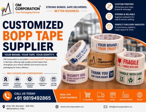 Customized BOPP Tape Supplier in Mumbai – Premium Printed Packaging Tape Solutions by OM CORPORATION